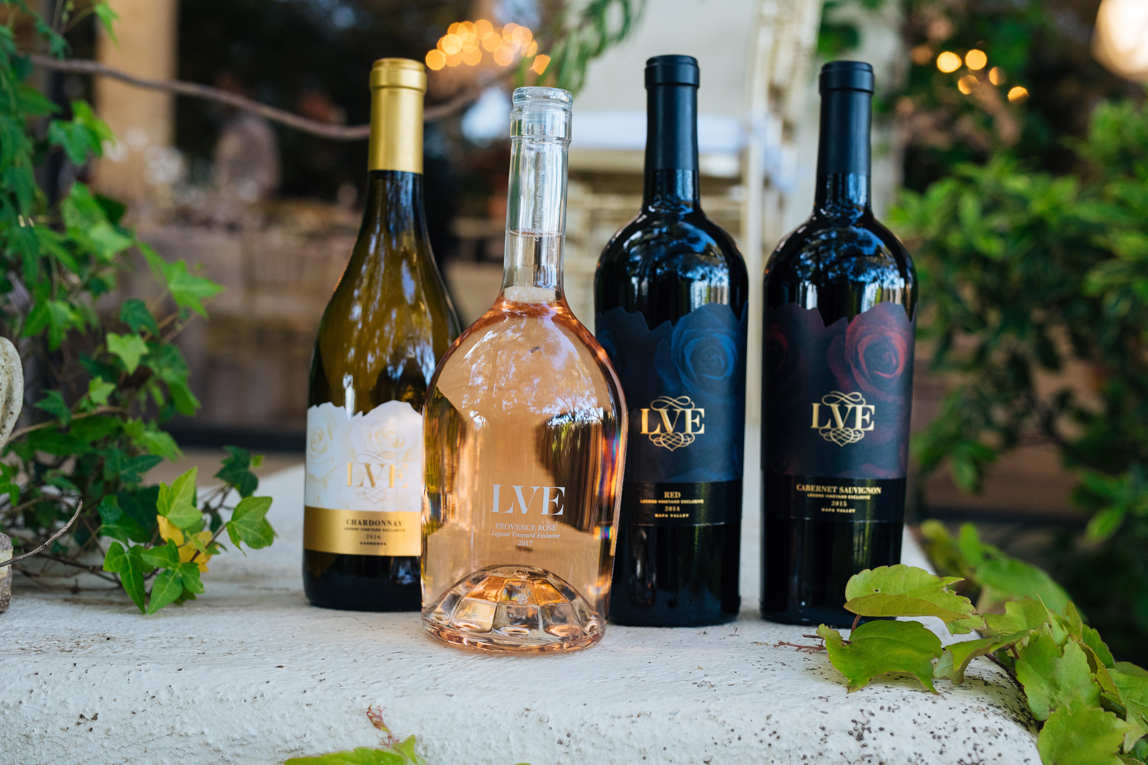 LVE Chardonnay, Rose, Red Blend, and Cabernet Sauvignon